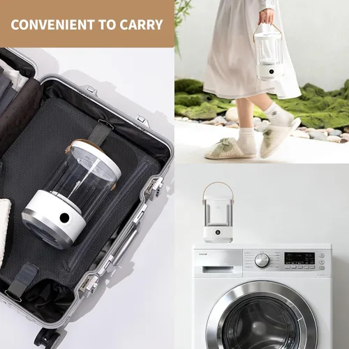 Miniatura 7 de Asa Vea Lavadora Portátil Mini – Lavadora Compacta Pequeña para Ropa Interior, Calcetines, Ropa de Bebé – Lavadora de Viaje Recargable con Modos