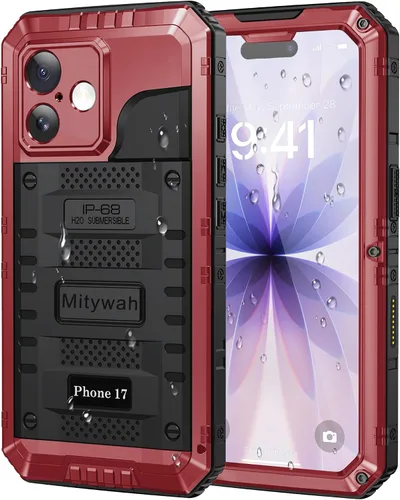 Miniatura 42 de Mitywah Funda impermeable para iPhone 7/iPhone 8 / iPhone SE 2020, funda de metal resistente de grado militar, protección de cuerpo completo