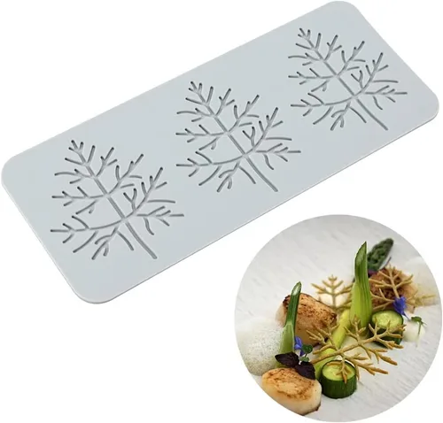 Miniatura 21 de TUKE Moldes de silicona con hojas 3D, para pastel de flores, para fondant, hojas de abeja, moldes de pastelería, impresión de rosas, molde de encaje