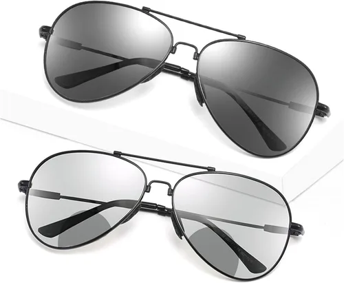 Miniatura 2 de Gafas de lectura bifocales fotocrómicas de transición para hombres y mujeres, lentes de sol para piloto, lentes de sol multifocales para conducir