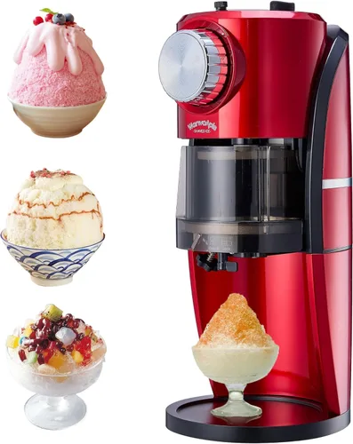 Wanvoapls Máquina de Hielo Raspado - Máquina de Conos de Nieve para Hielo Raspado Casero, Conos de Nieve, Raspadora de Hielo Granizado con Perilla