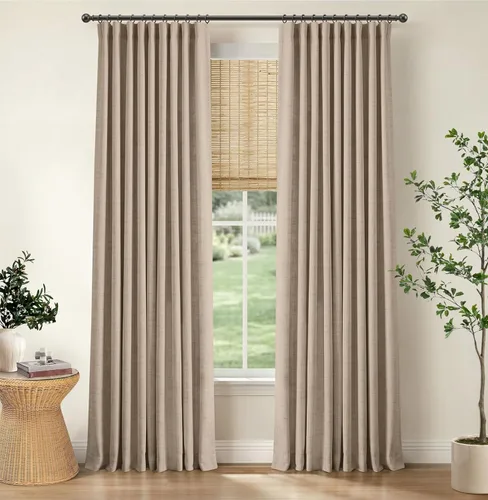 Miniatura 24 de 100% Blackout Shield Cortinas opacas completas para dormitorio de 63 pulgadas de largo, juego de 2 paneles, anillos de clip/bolsillo para barra