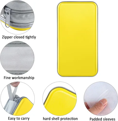 Miniatura 2 de Siveit Funda para CD, soporte para 80 CD/DVD, carteras para CD/DVD, fundas para discos de CD/DVD, organizador duro de plástico para CD/DVD