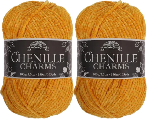 Miniatura 74 de JubileeYarn - Hilo de chenilla (3.53 oz/poliéster peinado, circonita), 1 pastel