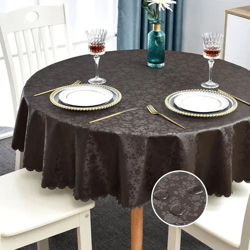 Miniatura 42 de Romanstile Mantel de poliuretano resistente a las manchas y a las arrugas, mantel para comedor/fiesta/camping interior y exterior, lavable, de Flor