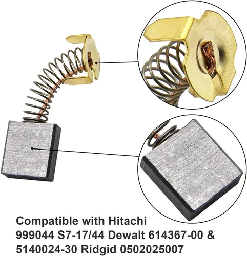 Miniatura 2 de Repuesto de cepillo de carbón para Hitachi 999044, S7-17/44, Dewalt 614367-00 y 5140024-30, Ridgid 0502025007