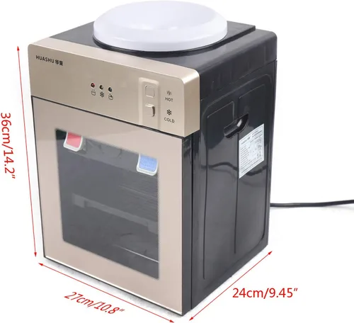 Miniatura 5 de TFCFL Dispensador de enfriador de agua para encimera, dispensador de agua caliente y fría, capacidad para botellas de 1.2 a 5 galones, dispensador