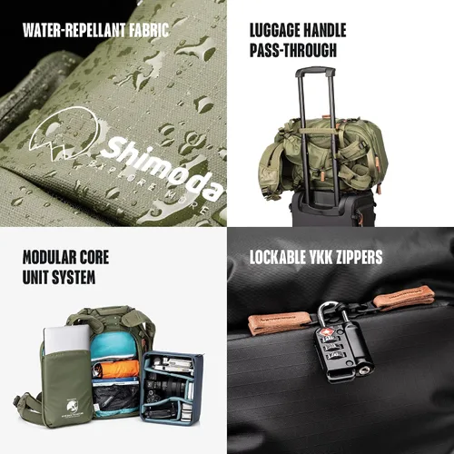Miniatura 6 de Shimoda Explore V2 - Kit de iniciación de mochila de aventura de 25 litros con unidad de núcleo pequeña sin espejo, verde militar