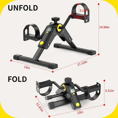 Miniatura 2 de MOMODA Under Desk Bike Pedal Exerciser with LCD Display Portable Mini Exercise Bike for Arm and Leg