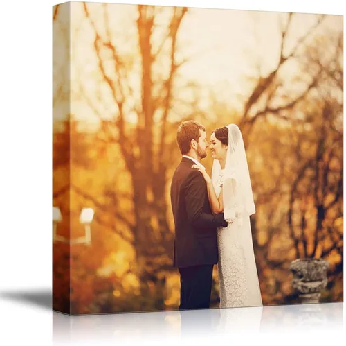 Miniatura 8 de NWT Impresiones en lienzo personalizadas con tus fotos para bodas, cuadros de lienzo personalizados para pared para imprimir enmarcadas de 8 x 10