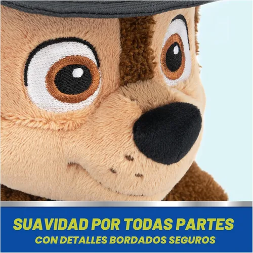 Miniatura 6 de GUND PAW Patrol Juguete Oficial de Peluche Chase Take Along Buddy, Animal de Peluche Premium para Edades de 1 Año en Adelante, Azul/Marrón, 13