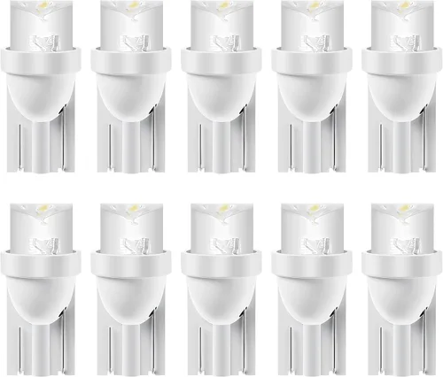 Miniatura 2 de Paquete de 10 bombillas LED blancas T10 168 194 para panel de instrumentos, tablero de luz de difusión