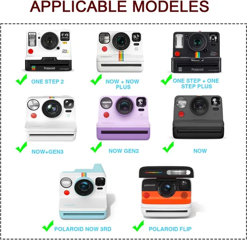 Miniatura 3 de Funda protectora para Polaroid Now 2nd/3rd, Now+ Gen 2/3rd, I-Type, OneStep+, Onestep 2, Filp, cámara de película instantánea - Funda rígida