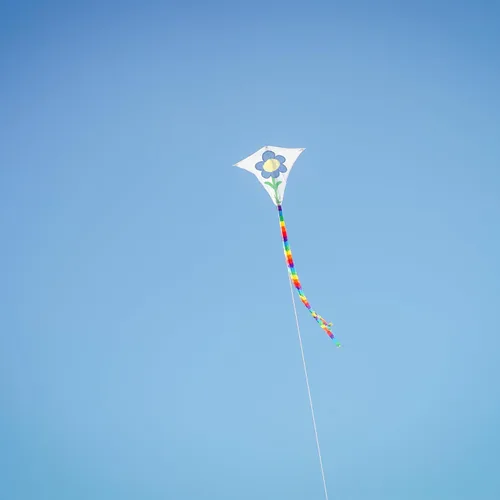 Miniatura 3 de In the Breeze Colorear Diamond - Cometa de 20 pulgadas, línea única, cometa de tela Ripstop, incluye crayones, línea de cometa y bolsa, diversión