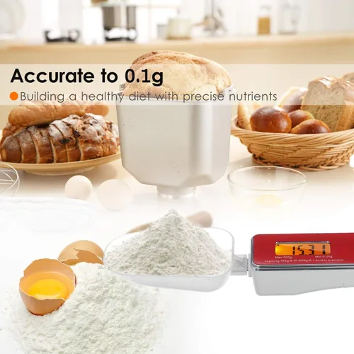 Miniatura 3 de Báscula de cuchara, escala digital de cuchara medidora electrónica, báscula de cuchara de cocina para el hogar, báscula de alimentos con función