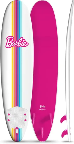 Miniatura 12 de Barbie™ Signature - Tabla de surf de 8 pies de Wavestorm Cubierta superior gráfica con parte inferior lisa de alta densidad para niños y adultos