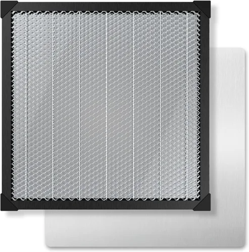 Miniatura 9 de Creality Juego de mesa de trabajo de panal de abeja 320x320mm Cama láser de panal de abeja de acero para cortador láser y grabador con lámina
