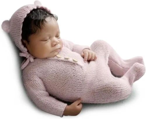 Accesorio de Fotografía para Recién Nacido Conjuntos para Niñas Mameluco de Encaje para Recién Nacido con Diadema Disfraz de Princesa Infantil
