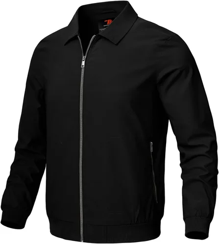 Miniatura 12 de Rdruko Chaquetas ligeras para hombre Cortavientos de primavera y otoño Chaquetas ligeras Casuales y elegantes con bolsillos