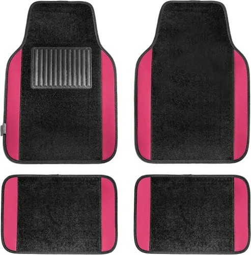 Miniatura 11 de TLH Alfombrillas para Automóvil, Juego Completo de Alfombrillas de Alfombra con Bordes de Color Beige para Coches, Protección para Todo Tipo