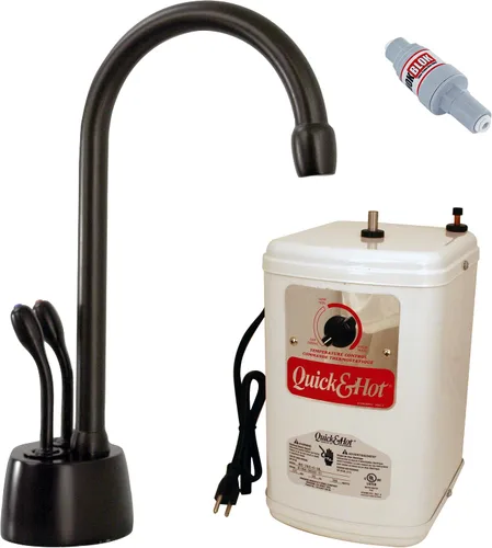 Miniatura 11 de Westbrass A272HFP-11 Develosah Dispensador de agua fría y caliente de 2 manijas con tanque de calentamiento instantáneo, cobre antiguo
