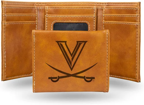 Miniatura 24 de NCAA Rico Industries - Billetera triple grabada con láser, con grabado láser, accesorio para hombre