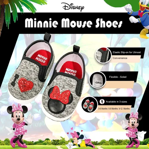Miniatura 2 de Disney Mickey and Minnie Mouse Red and Black Infant Shoes - Size Toddler-Infant Sizes