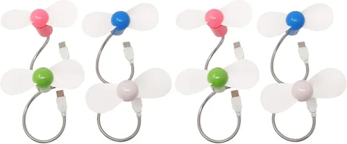 Miniatura 8 de Honbay 4 unids mini portátil portátil alimentado por USB ventilador de enfriamiento cuello de cisne soplador de aire para PC de escritorio ordenador