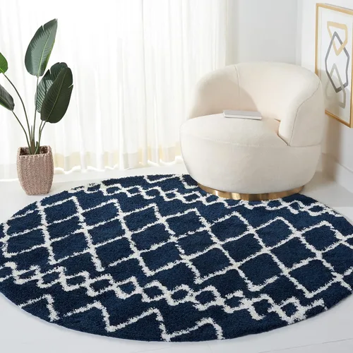 Miniatura 32 de SAFAVIEH Berber Shag Collection BER165C - Alfombra marroquí que no desprende pelusa, felpa de 1.25 pulgadas de grosor, para sala de estar