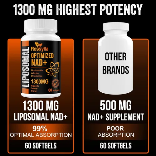 Miniatura 6 de Suplemento liposomal de NAD+ de 1300 mg La más alta absorción El suplemento de NAD más puro para aumentar NAD+ de manera eficaz Suplemento