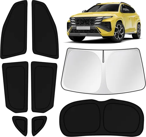 Miniatura 17 de KUST Parasol para parabrisas para Hyundai Tucson 2016-2021 (no para Tucson 2022), accesorios protectores solares de ventana, protector solar