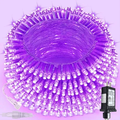 Miniatura 9 de Guirnalda de 100 luces LED conectables para interiores y exteriores, luces de Navidad blancas cálidas de 33 pies, impermeables, 13 modos