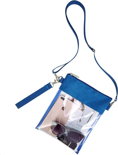 Miniatura 9 de USPECLARE Bolsa transparente aprobada para estadios, bolsa cruzada transparente para trabajo, conciertos y deportes