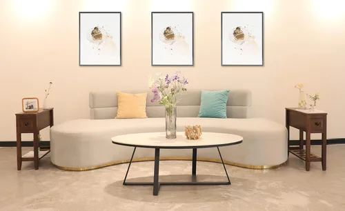 Miniatura 2 de Paquete de 2 Mesas Auxiliares Estrechas de Cabecera con Cajón, Mesa Auxiliar Sólida para Sillón Reclinable con Estante de Almacenamiento, Mesita