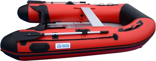 Miniatura 8 de BRIS Bote inflable de 8.8 pies de barco pontón de pesca tierno con piso de aluminio