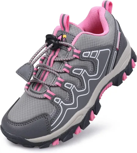 UOVO Tenis para niños y niñas, para senderismo, correr, caminar al aire libre, tenis impermeables antideslizantes (niños pequeñosgrandes