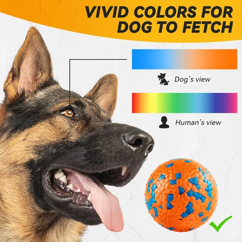 Miniatura 5 de FUSOTO 3 pelotas de tenis duraderas para perros masticadores agresivos, para perros grandes, medianos y pequeños