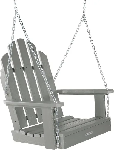 Miniatura 14 de highwood Classic Westport Adirondack - Columpio de porche para 1 persona, color negro