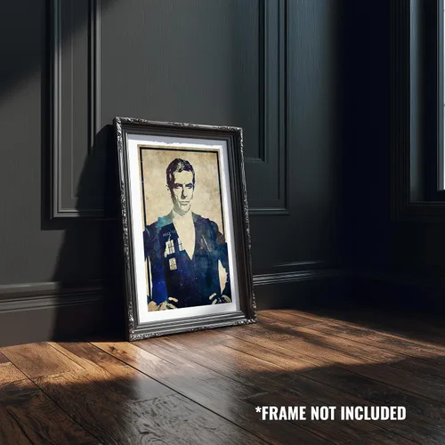 Miniatura 5 de CultClassicPosters Doctor Who 12th Doctor Art Print – Póster minimalista hecho a mano de 13 × 19 con Peter Capaldi y TARDIS – Papel fotográfico