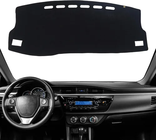 Miniatura 15 de Alfombrilla Cobertora para Salpicadero Compatible con Toyota Sienna 2010-2004 (Sin Modelos HUD), Alfombrilla Antirreflejos para Salpicadero