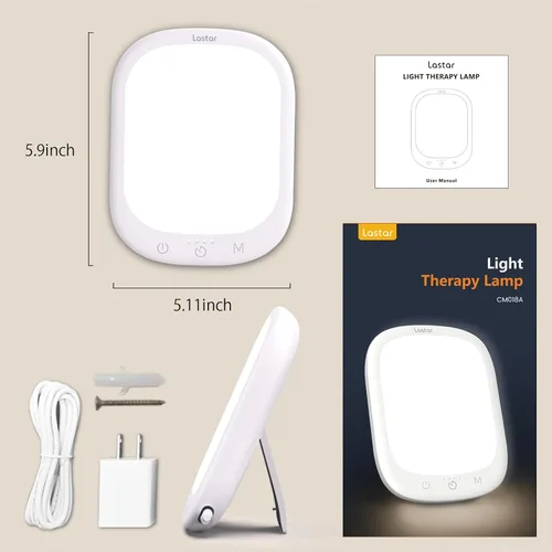 Miniatura 8 de LASTAR Sun Lamp 10,000 Lux Daylight Lamp with Memory Function 5 Adjustable Brightness Levels 4 Color Temperature 4 Timer Funtion Sunlight Lamp