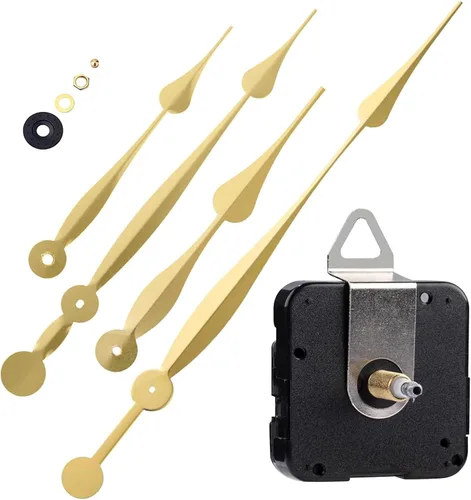 Miniatura 9 de EMOON Mecanismo de movimiento de reloj de alto par con agujas de pala de 11 pulgadas de largo, kit de motor de reloj de cuarzo para reloj
