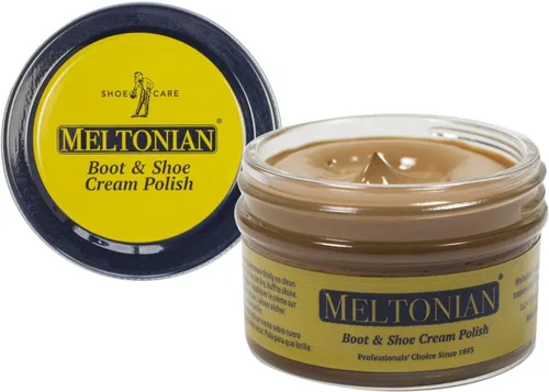 Meltonian Betún en Crema para Zapatos, Betún para Botas, Betún para Zapatos de Cuero a Base de Aceite con Cera de Abejas, Restaura y Protege, Más de