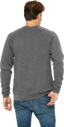 Miniatura 25 de Bella Canvas Sudadera de forro polar de esponja con cuello redondo (3901), Gris oscuro (Dark Grey Marble Fleck), M