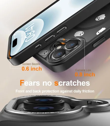 Miniatura 119 de Goodon para iPhone 15 Pro Max con protector de pantalla de privacidad, compatible con Magsafe, funda translúcida mate a prueba de golpes - Linda