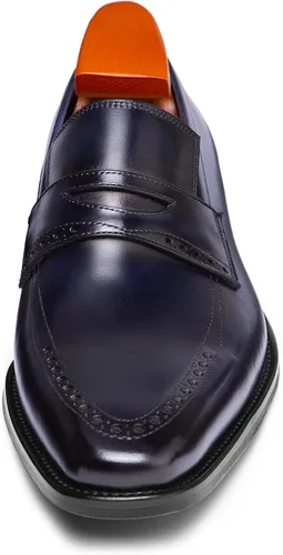 Miniatura 3 de Hallow unbind Zapatos de vestir hechos a mano para hombre, mocasines de cuero de grano completo, mocasines formales sin cordones para hombre