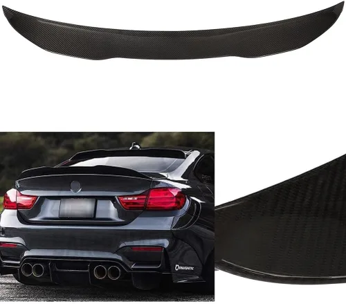 SCITOO Alerón de fibra de carbono para ventana trasera para BMW F32 420i 428i 430i 435i 440i Coupé negro brillante alerón trasero