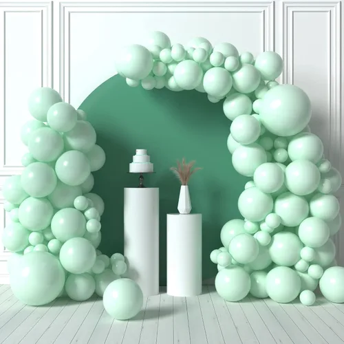 Miniatura 15 de HOUSE OF PARTY Globos azules metálicos: guirnalda de globos azules, globos metálicos azules de 5/12/18 pulgadas para decoraciones de graduación