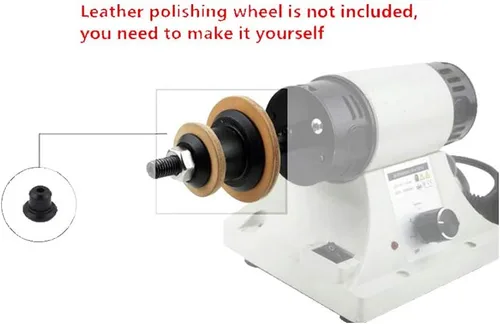 Miniatura 4 de Máquina pulidora de cuero que pule la máquina de pulir el borde del cuero de la máquina de pulir 110V 0-8000RPM con la manija flexible del eje