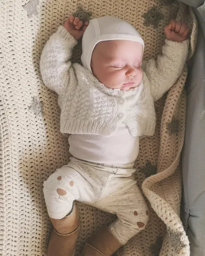 Miniatura 3 de Amoureux Bebe - Gorro de punto para bebé, 100% algodón, muy suave, color turco (Baby Pilot Cap)
